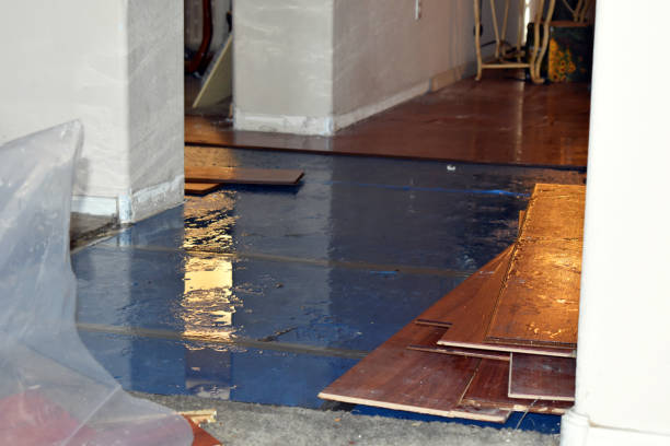 Professional Water Damage Restoration technician working in Buxton, ME